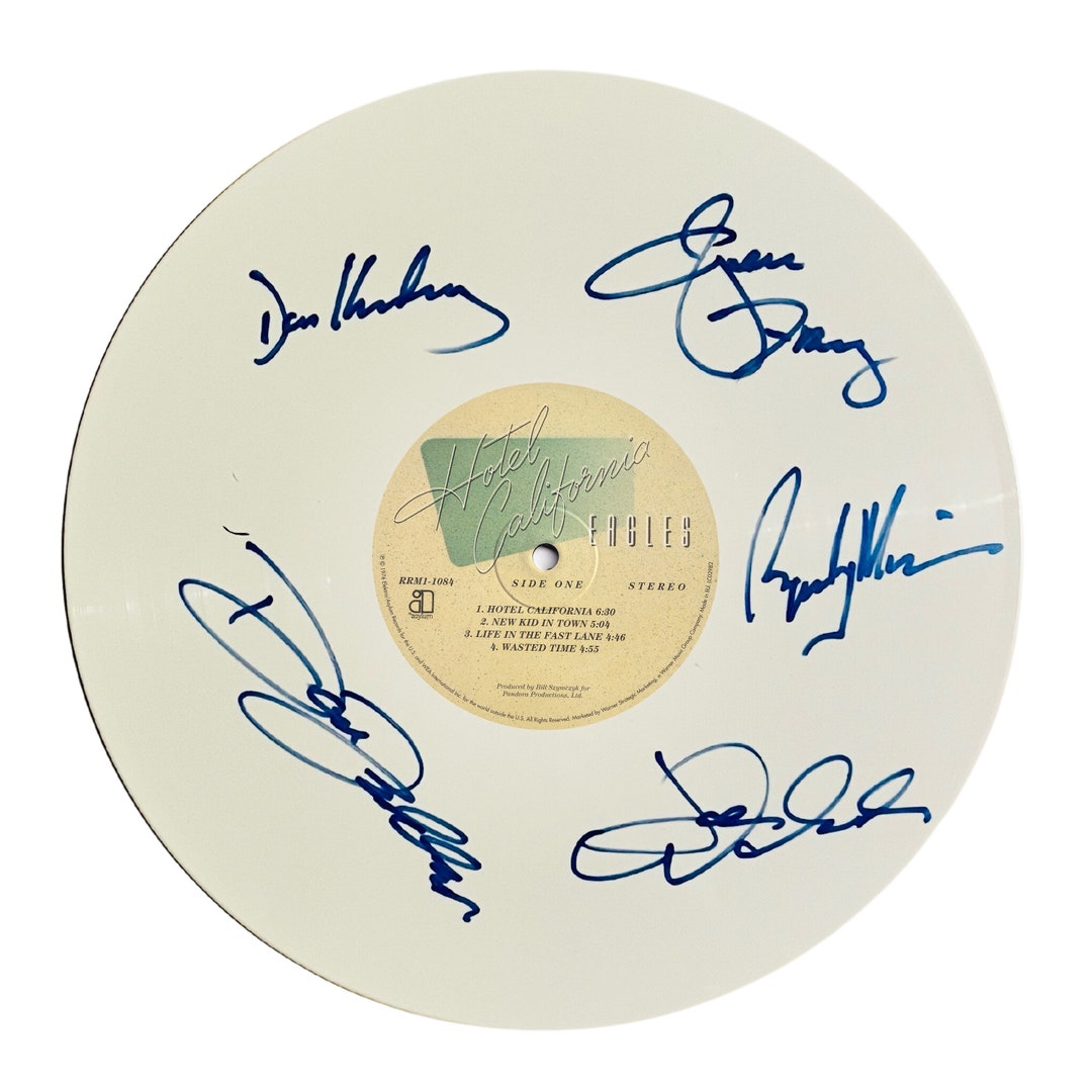 THE EAGLES Band Signed Autographed Album Hotel California COA Hologram