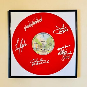 Fleetwood Mac Plotki Autografy Limitowana Edycja Czerwonej Płyty Winylowej Z Ramką