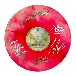 Fleetwood Mac Rumours Autographed Limited Edition Pink Vinyl Record