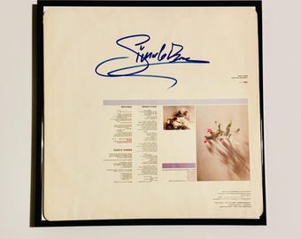 Simon Le Bon Autographed LP Inner Sleeve Inc COA With Frame