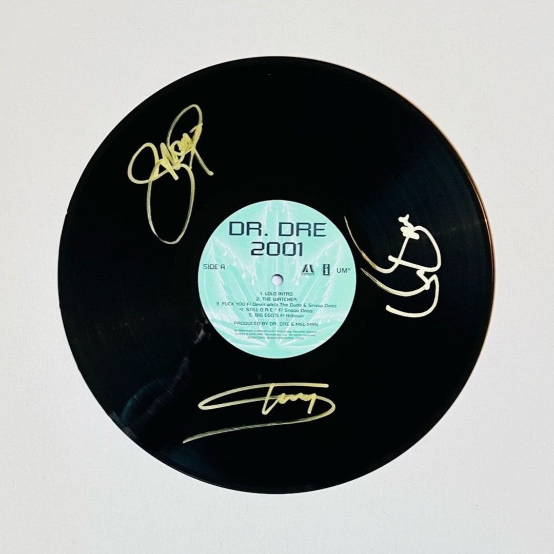Dr Dre 2001 24 Carat Gold Signature Vinyl Record - Etsy