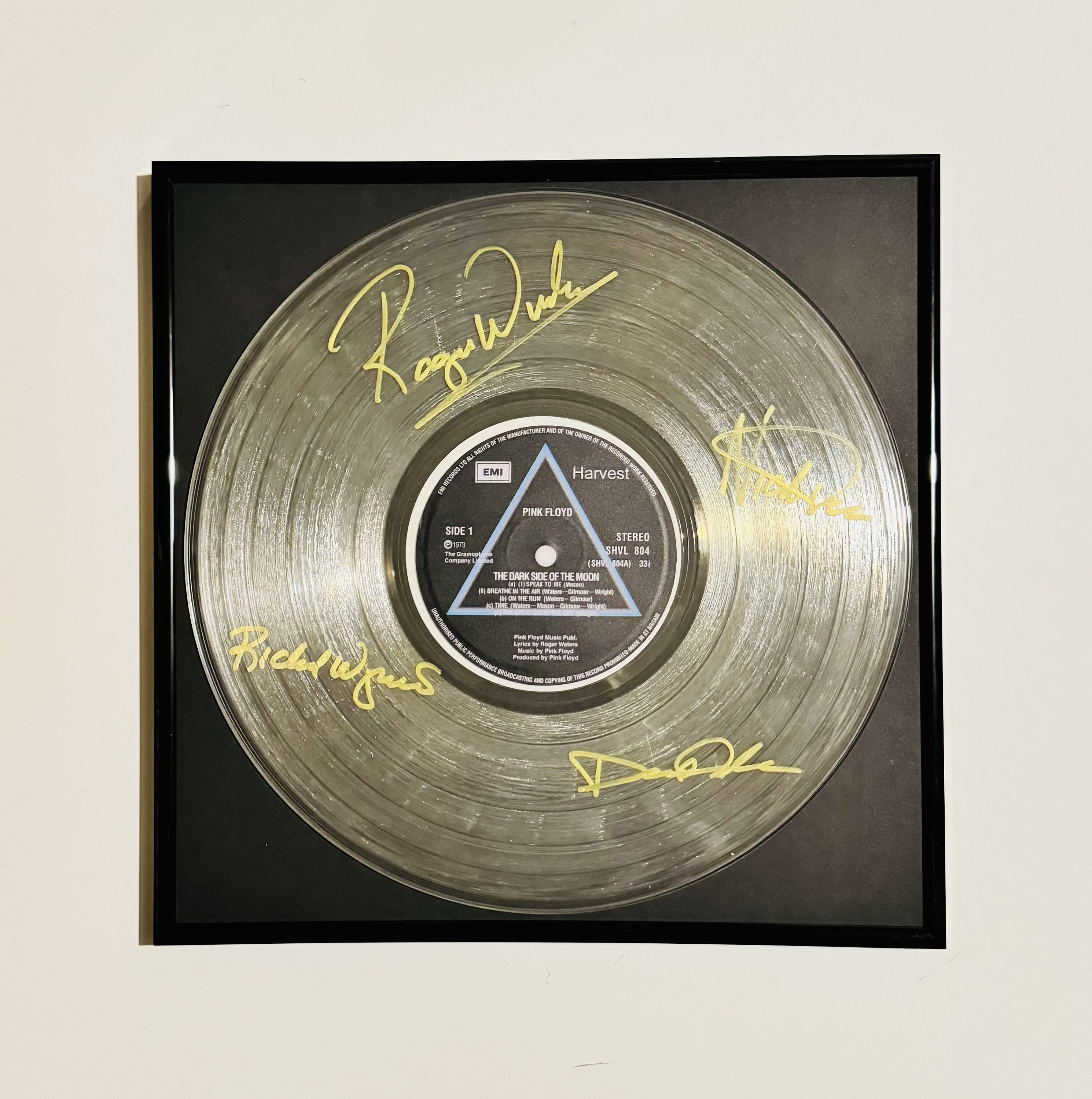 Pink Floyd Dark Side of the Moon Autographed Limited Edition