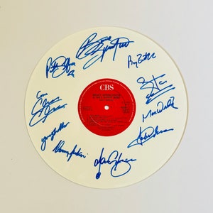 Bruce Springsteen & The E Street Band Live 1975 - 1985 Disco de vinilo blanco autografiado de edición limitada