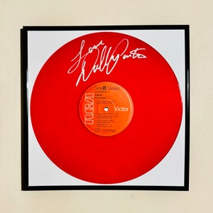 Dolly Parton Jolene Autographed Limited Edition Red Vinyl Record With Frame