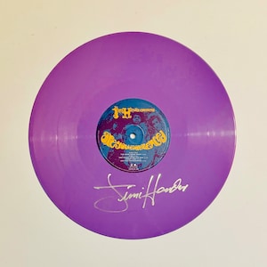 Jimi Hendrix Are You Experted handsignierte limitierte lila Schallplatte