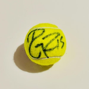Roger Federer Autographed Wimbledon Tennis Ball
