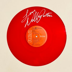 Dolly Parton Jolene Autographed Limited Edition Red Vinyl Record