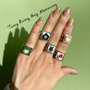 手描きセラミックリング、調節可能な金メッキステンレススチールバンド、防水・変色防止