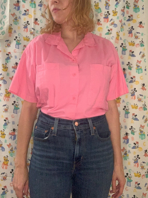 Pink Retro Button Up Large by Headliners - image 2