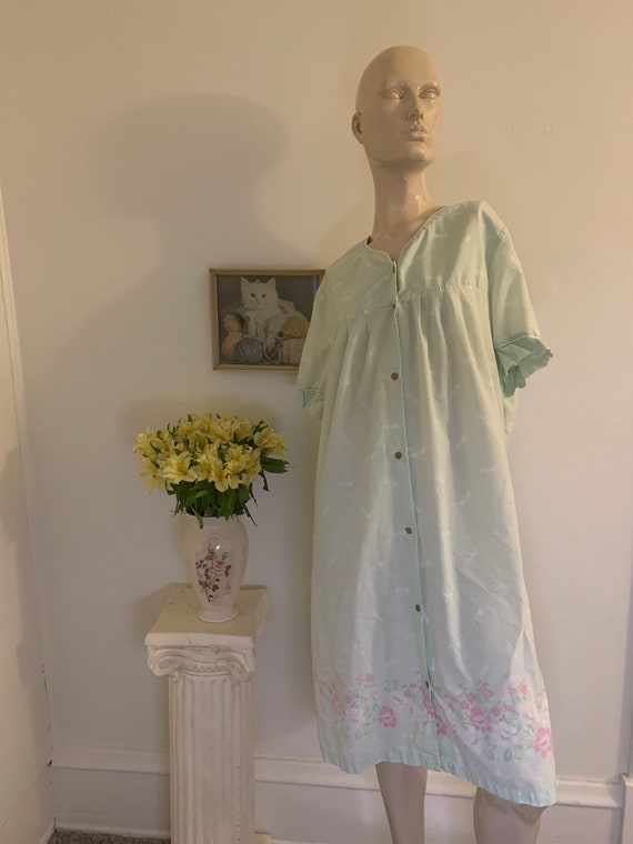 70s Vintage Housecoat, Firefly House Dress, Large