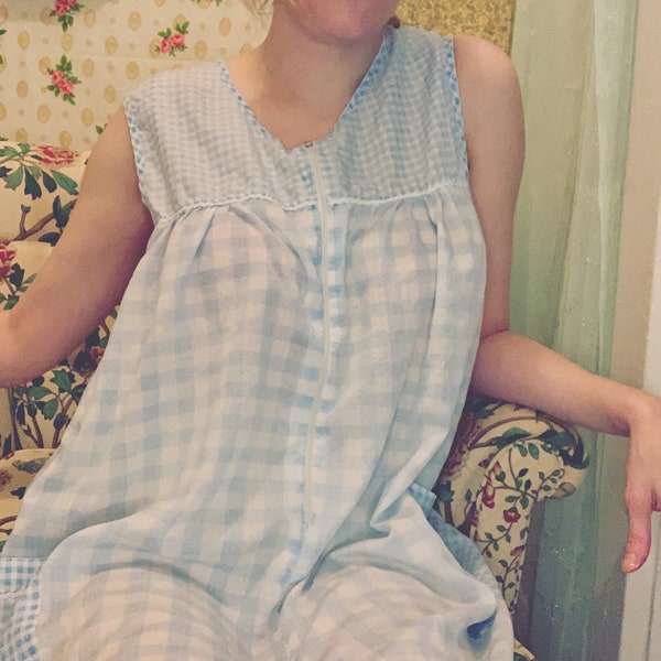 Blue Checks Nightwear