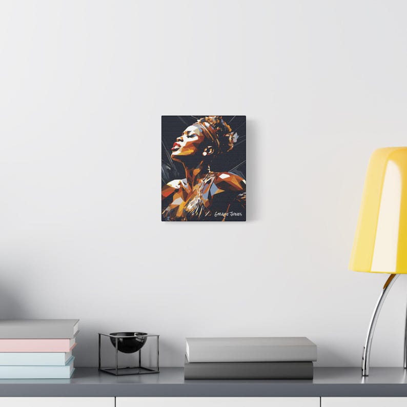 Grace Jones canvas portrait