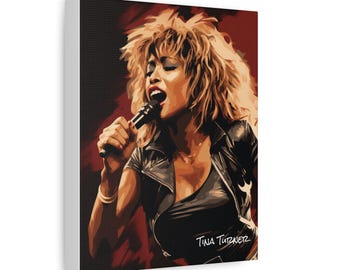 Iconic Female Rock Singer Canvas | Stretched Matte Wall Art