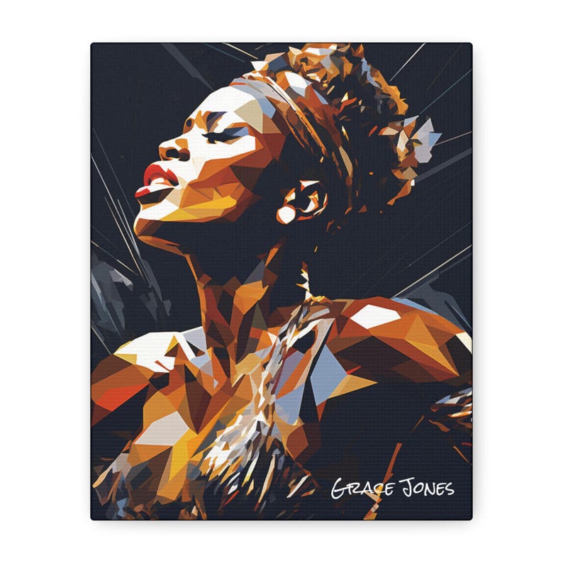 Grace Jones canvas portrait