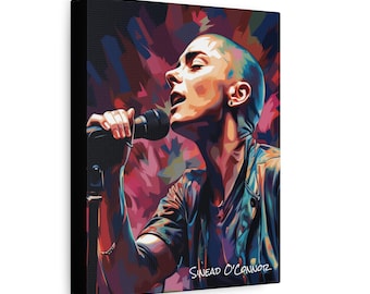 Sinead O'Connor Leinwand Portrait: Fotorealistische Kunst