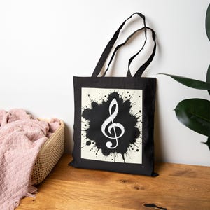 Music Themed Tote Bag