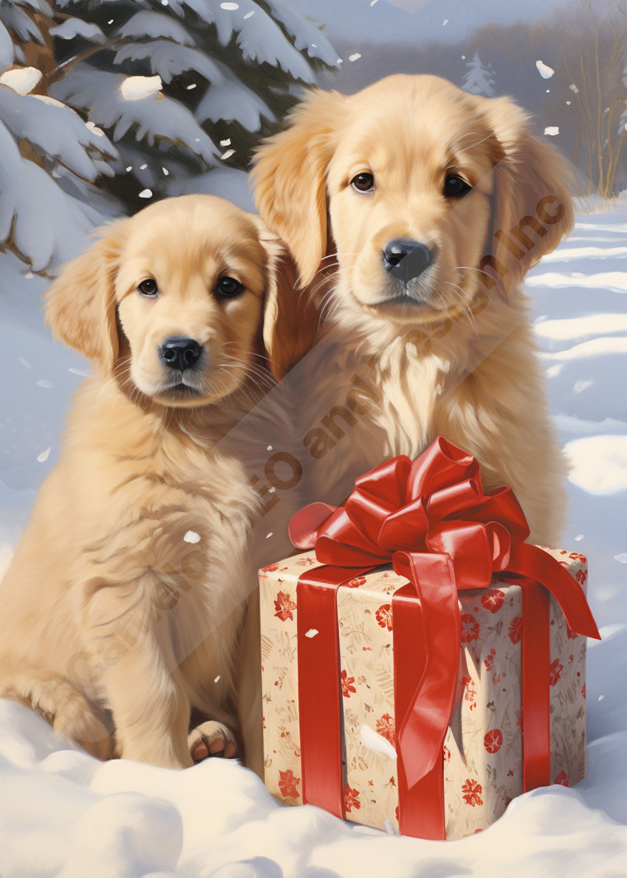 Golden Retriever Christmas Cards 