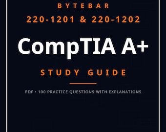 CompTIA A+ 220-1201 220-1202 Study Guide 2026 | IT Certification Exam Prep pdf Download | 100 Practice Questions