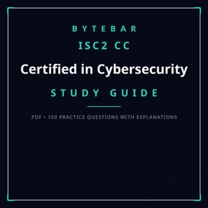 ISC2 Certified in Cybersecurity CC Study Guide PDF | Entry-Level Cybersecurity Exam Prep | Instant Download