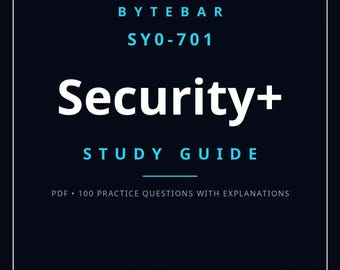 CompTIA Security+ SY0-701 Studiehandledning 2026 | Förberedelse inför cybersäkerhetscertifieringsexamen, PDF-nedladdning | 100 övningsfrågor