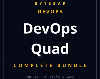 DevOps Quad Complete Bundle — CKA, CKAD, DCA & Terraform Associate | Kubernetes Docker Study Guides + Practice Exams