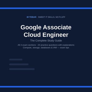 Studiehandledning för Google Associate Cloud Engineer i PDF-format | Förberedelser för GCP-certifieringsprov | Direkt nedladdning bild 2