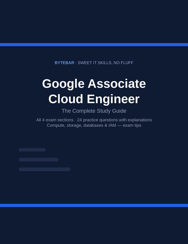 Studiehandledning för Google Associate Cloud Engineer i PDF-format | Förberedelser för GCP-certifieringsprov | Direkt nedladdning bild 2