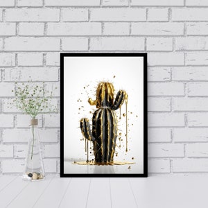 Kaktus Poster, Kaktus Print, Kaktus Wandkunst, Kaktus Bild, Pflanzen Poster, Pflanzen Bild, Urban Art, Pop Art, Bunte Kaktus Kunst, Digital