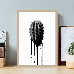 Kaktus Poster, Kaktus Print, Kaktus Wand Kunstdruck, Kaktus Bild, Pflanzen Poster, Pflanzen Bild, Urban Art, Pop Art, Bunte Kaktus Kunst