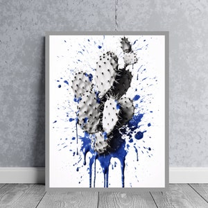 Kaktus Poster, Kaktus Druck, Kaktus Wandkunst, Kaktus Bilder, Pflanzen Poster, Pflanzen Bild, Digitale Kunst, Dekoration, Einweihungsgeschenk, Kunst