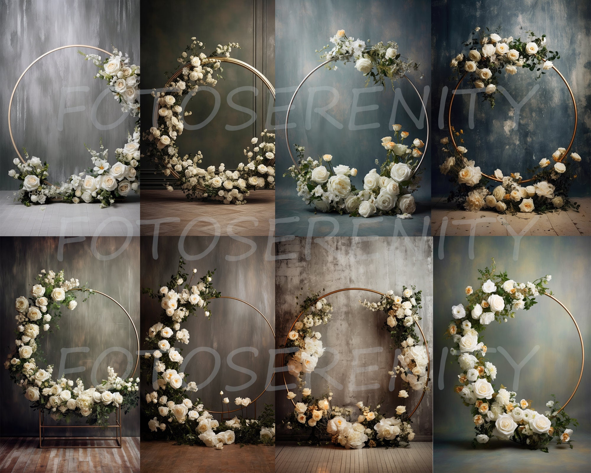 15 White Floral Ring Backdrops Backdrops White Floral Backdrops ...