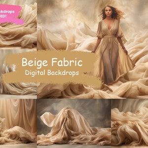 12 Beige Fabric digital backdrops, maternity backdrops photography textures photoshop backdrops