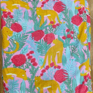 Jungle Print Cotton Fabric: Ethnic Dressmaking Material By The Yard