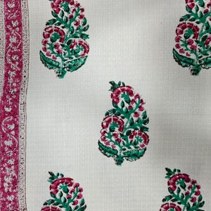 waffle Fabric Hand Block Print Fabric, waffle Fabric, Printed waffle Fabric, Hand Print Fabric, Printed Fabric, Block Print Fabric