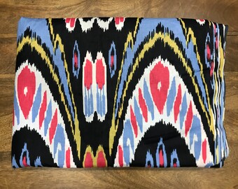 Ikat Cotton Fabric: Digital Print for Dressmaking, Quilting, Upholstery , IKAT Fabric , Artisan Made , Boho Sewing Textile for Bags