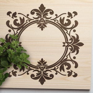 Ornate Frame SVG: Laser Cut Vector Design (Digital Download)