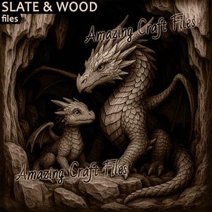 Dragon 3D Illusion, Dragon Baby  Laser Burn PNG Digital File, Dragon 3D Illusion Laser Files, 3D Illusion Engraving, Grayscale File, Engrave
