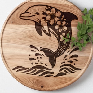 Dolphin SVG, Dolphin Vector Design voor snijmachines, Dolphin PDF, Dolphin lasergraveerbestanden, Glowforge