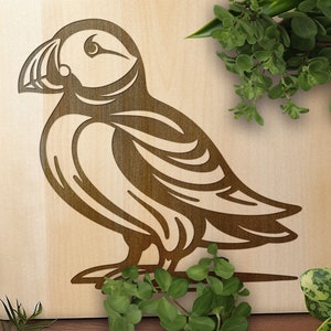 Puffin SVG, Puffin Vector Design for Cutting Machines, Puffins PDF, Bird Laser Engraving Cut Files, Glowforge