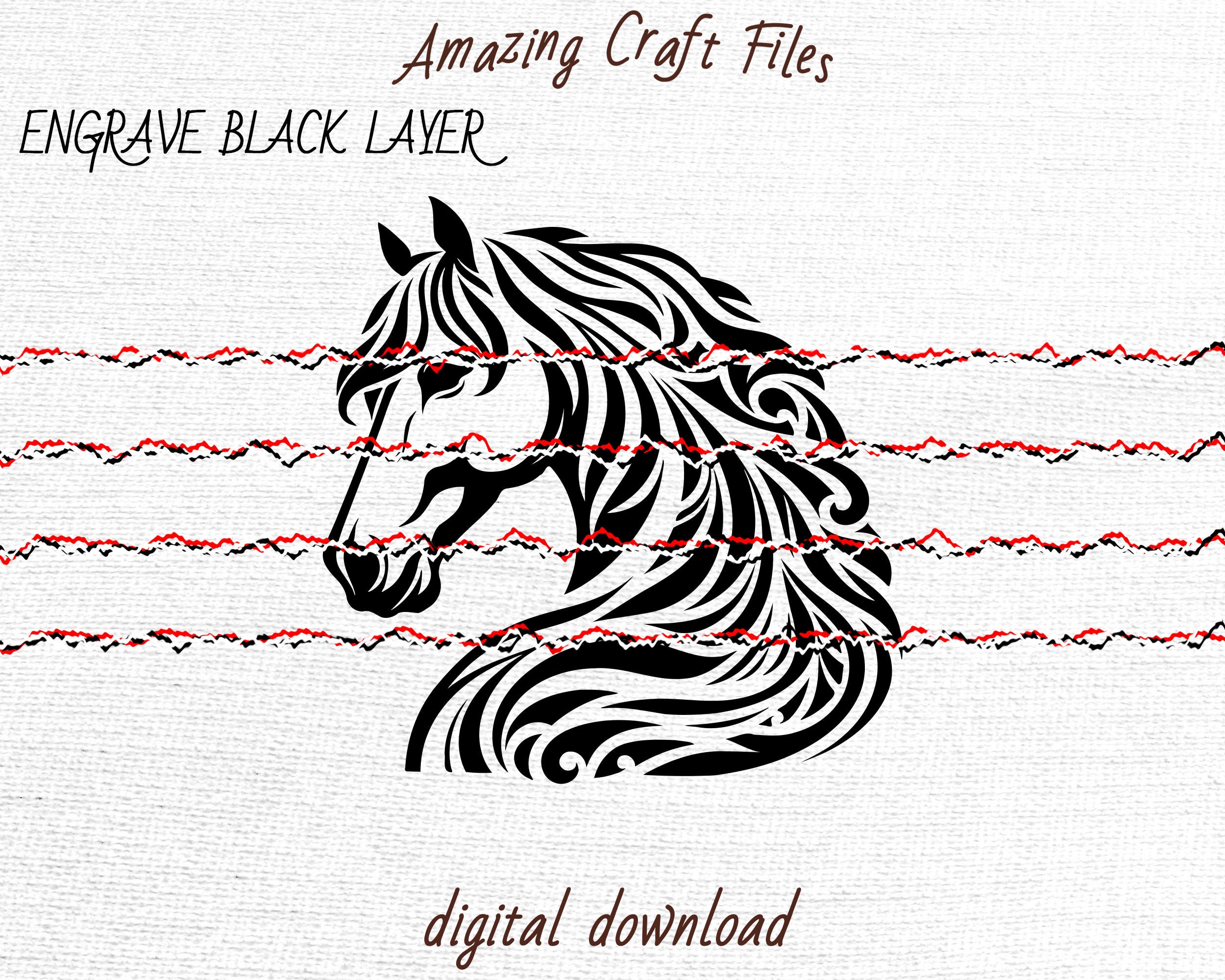 Stallion Svg Simple Horse SVG Horse Vector Design for Cutting Machines Stallion - Etsy