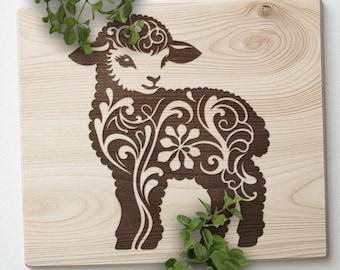 Sheep SVG: Laser Cut Farm Animal Design (Digital Download)