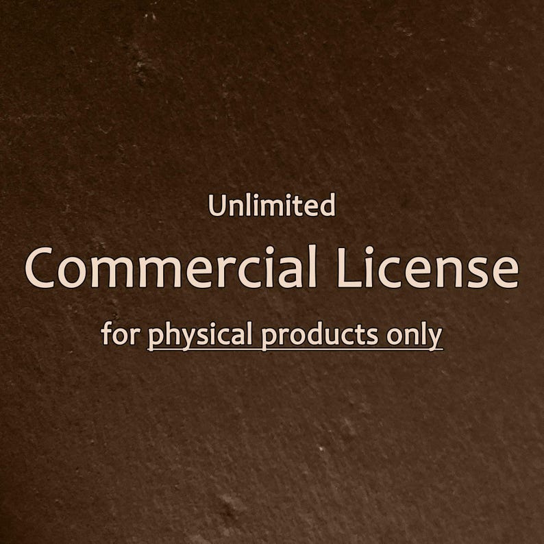 Puede incluir: Licencia comercial ilimitada para productos f&iacute;sicos &uacute;nicamente.