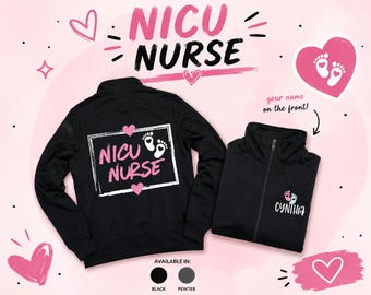 Jacke- NICU, rosa Füße