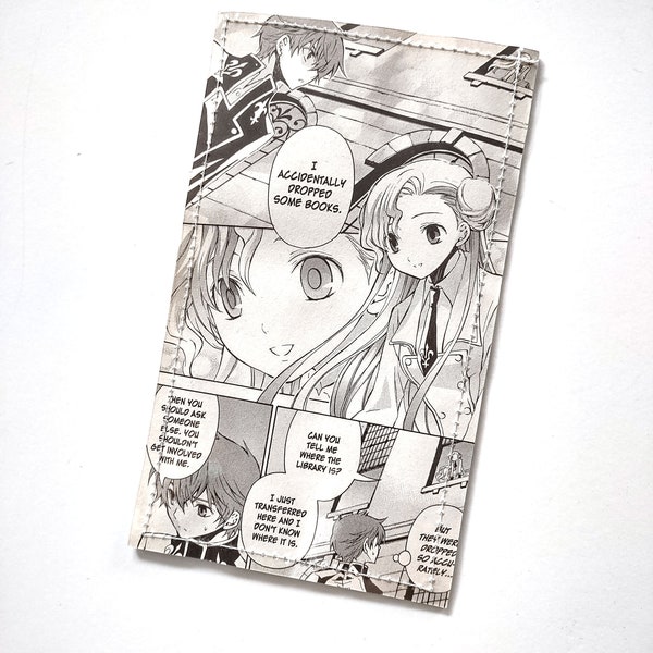 Code Geass - Upcycled Recycled Vinyl Manga Comic Bifold Wallet - with Free shipping within USA