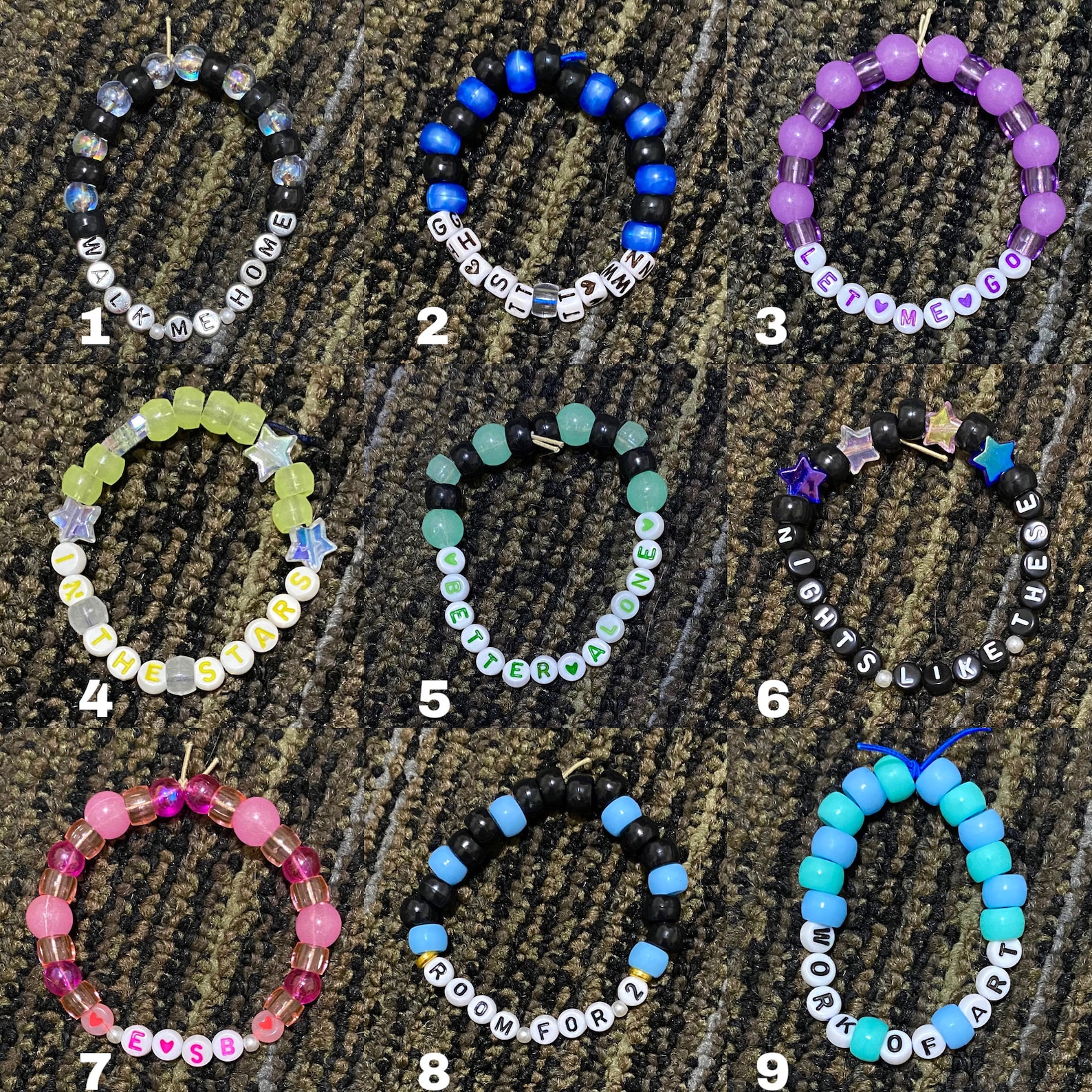 Benson Boone walk Me Home Bracelets Etsy