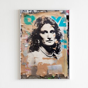 Sylvia Rivera: Trans Activist / A designed poster showcasing transgender activist Sylvia Rivera / Street and stencil style