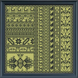 Bivas Sampler, a Cross stitch Pattern image 7