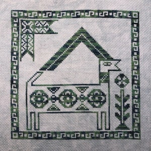 Prickly Ram, A Cross Stitch Sampler Pattern