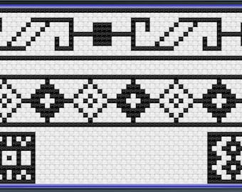 The MCM Borders, A Cross Stitch border Pattern