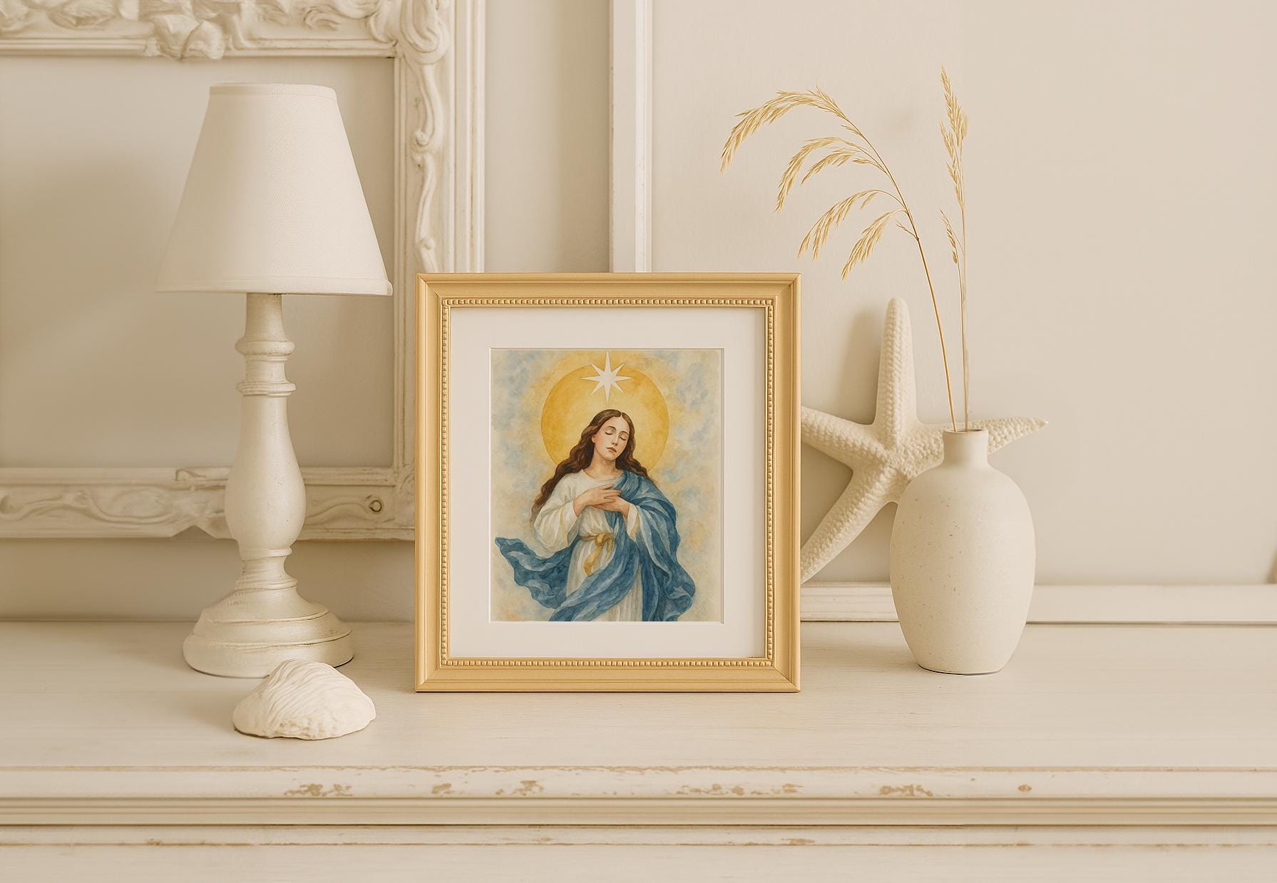 Stella Maris Art Print | 8x10 Our Lady Star of the Sea | Catholic ...